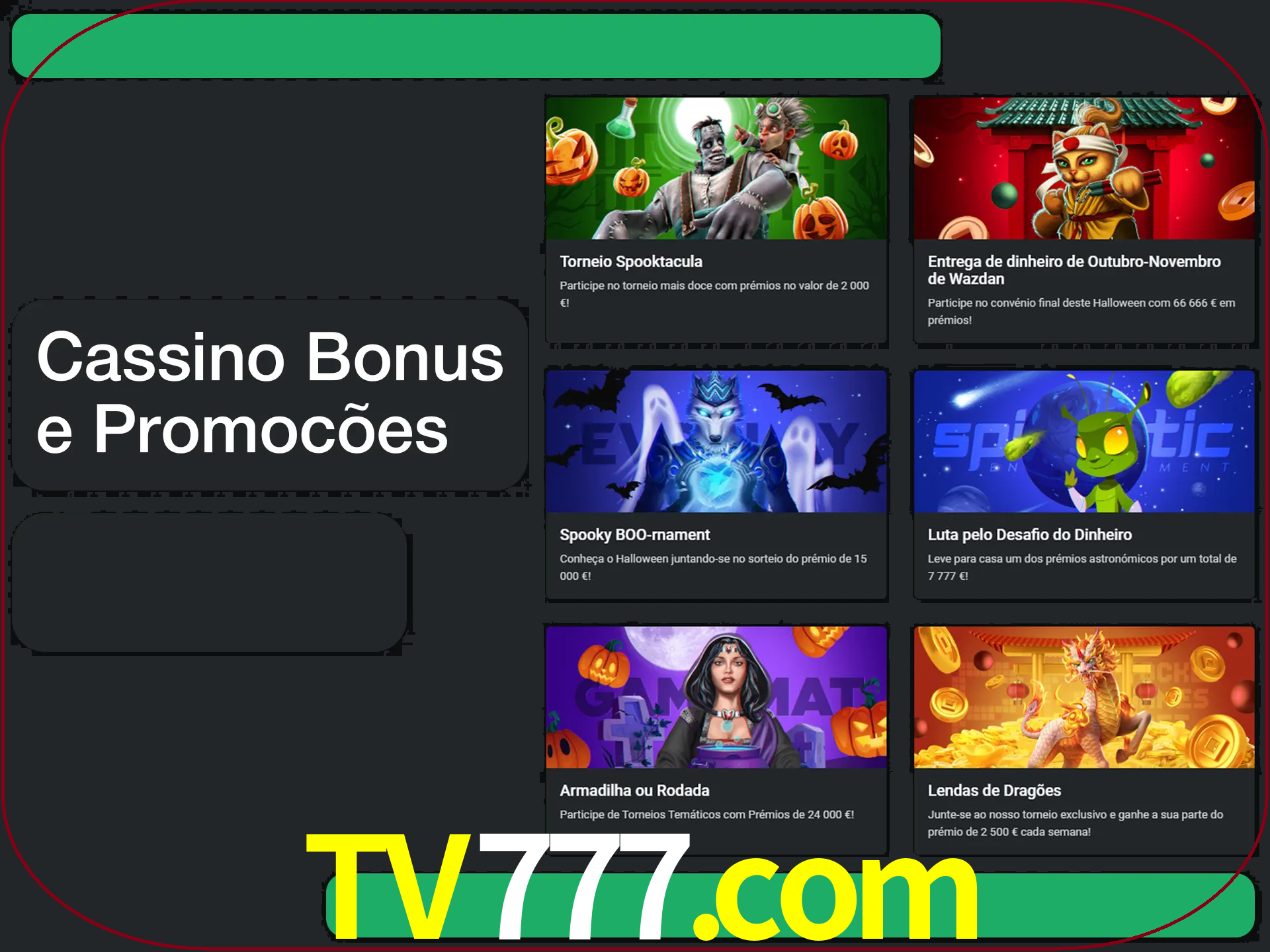 Verifique se há novos bônus de cassino para reivindicar.