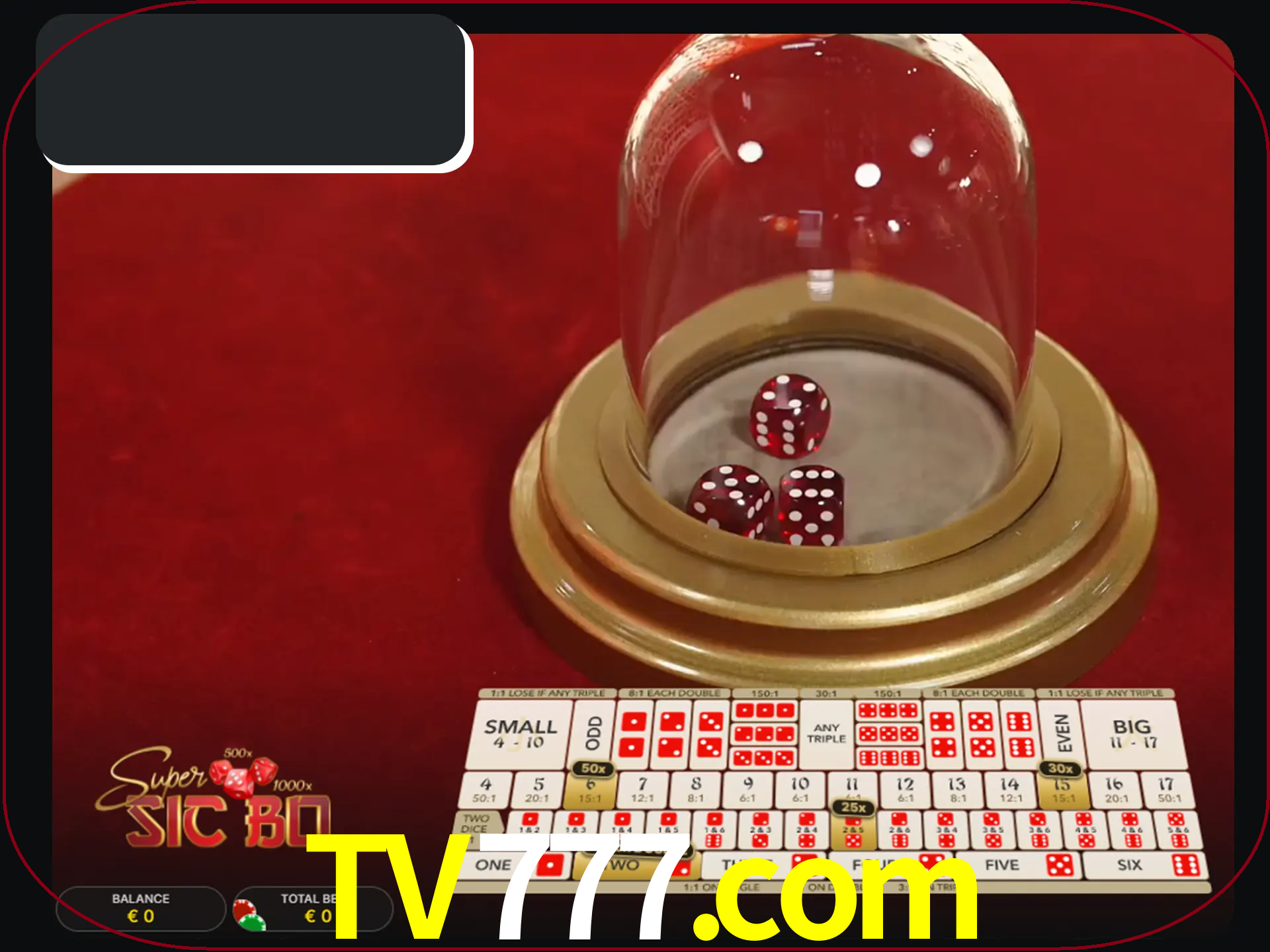 Deixe os dados ao seu lado nos jogos da Sic Bo.